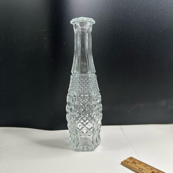 Vintage Wexford by Anchor Hocking Bud Vase 9" Pressed Glass - Picture 1 of 7